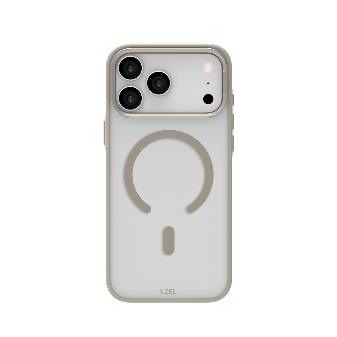 LZEL MagHexro Matte Case for iPhone 17 Pro Max| Tatinum LZEL MagHexro Matte Case for iPhone 17 Pro Max| Tatinum